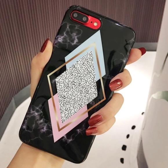 Accessories - LAST 1! NEW iPhone 7/8 Black Marble Soft Case